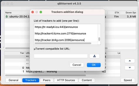 List of Torrent Trackers IRC Channels .